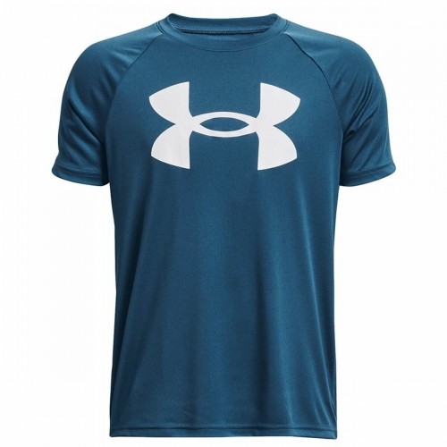 Детский Футболка с коротким рукавом Under Armour Big Logo Синий image 1