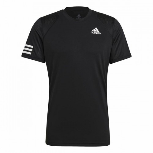Футболка с коротким рукавом мужская Adidas Club Tennis 3 Stripes Чёрный image 1