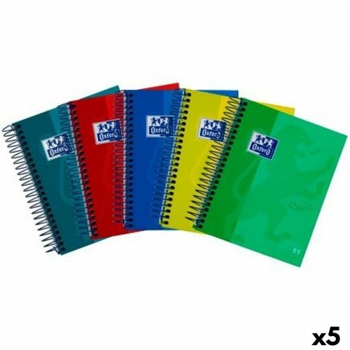 Notebook Set Oxford European Book 4 Разноцветный 120 Листья 5 штук image 1