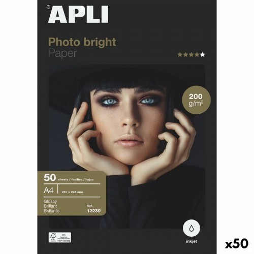 Глянцевая фотобумага Apli Inkjet A4 200 g/m² image 1