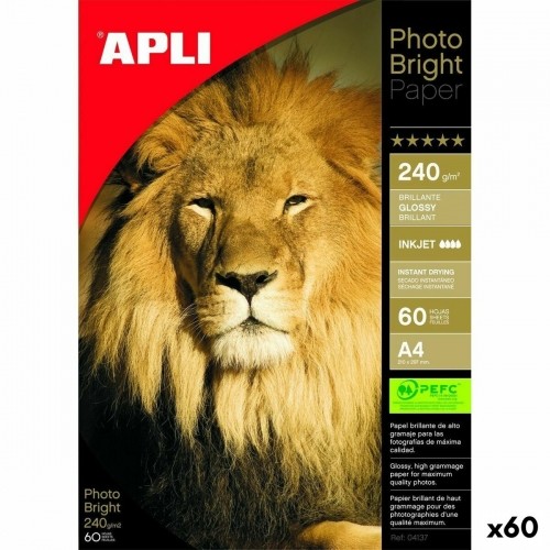 Spīdīgs Phouz papīrs Apli Inkjet 60 Loksnes 240 g/m² A4 image 1