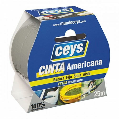 Американская лента Ceys Серебристый (25 m x 50 mm) image 1