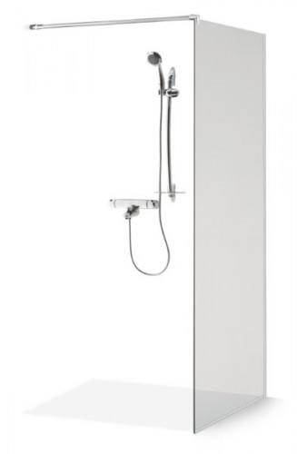 Brasta Glass Bezrāmju dušas siena DIJA 80 Caurspīdīgs image 1