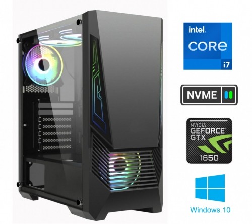 Mdata i7-11700F 32GB 256GB SSD NVME 1TB HDD GTX1650 Windows 10 image 1