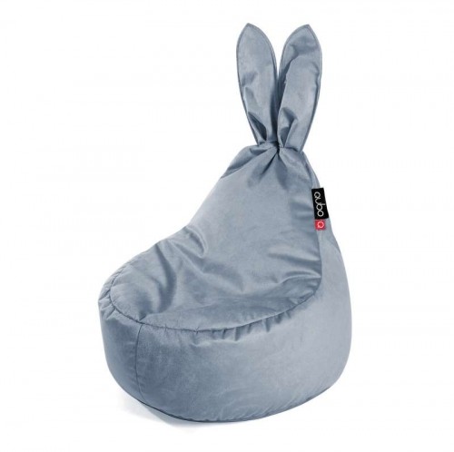 Qubo™ Baby Rabbit Slate VELVET FIT пуф (кресло-мешок) image 1