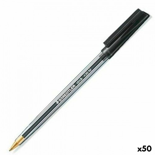 Pen Staedtler Stick 430 Black (50 Units) image 1