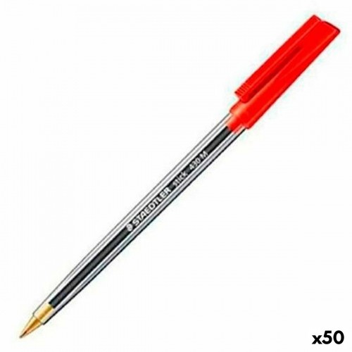 Ручка Staedtler Stick 430 Красный 50 штук image 1