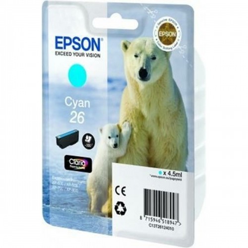 Картридж с оригинальными чернилами Epson 26 Циановый image 1