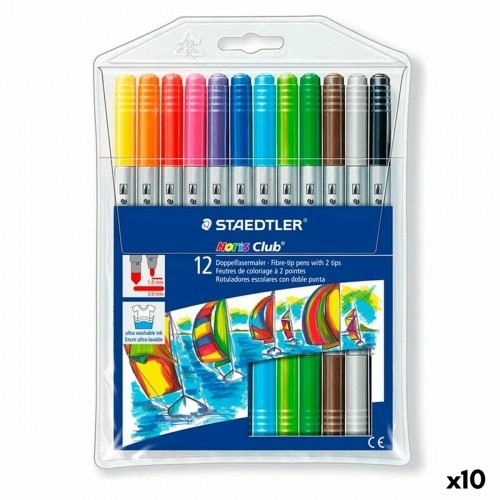 Flomasteru Komplekts Staedtler Noris Club Ar diviem galiem 10 gb. image 1