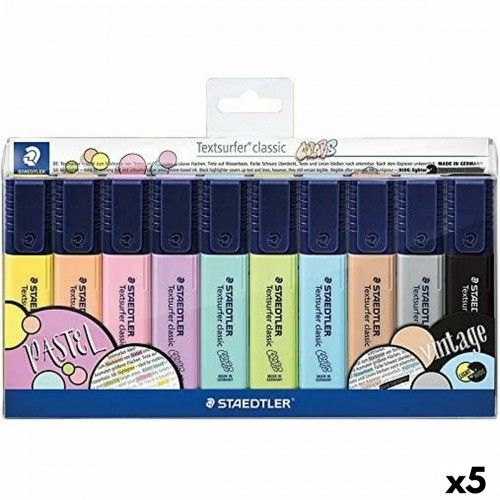 Fluorescent Marker Set Staedtler Textsurfer Classic Pastel & Vintage Vintage Cake (5 Units) image 1