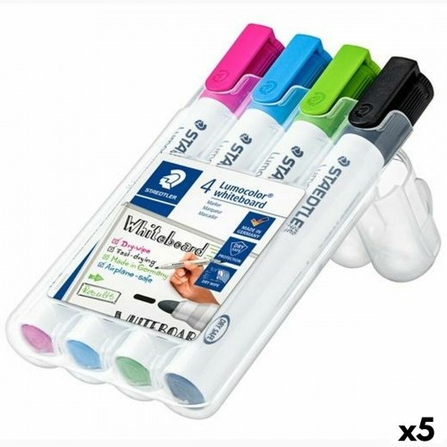 Set of Felt Tip Pens Staedtler Lumocolor 351 Whiteboard Multicolour (5 Units) image 1