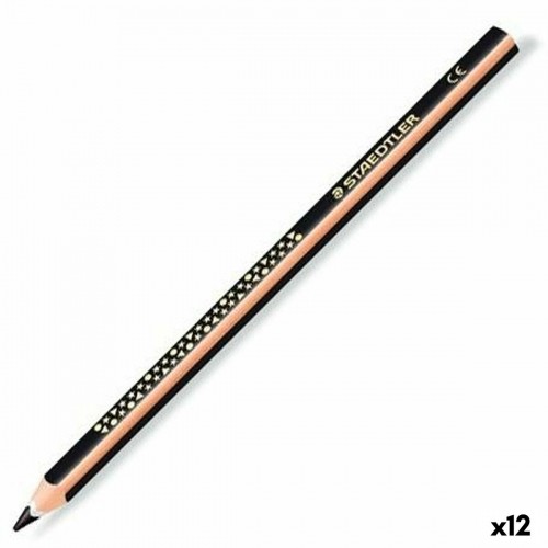 Colouring pencils Staedtler Jumbo Noris Black (12 Units) image 1