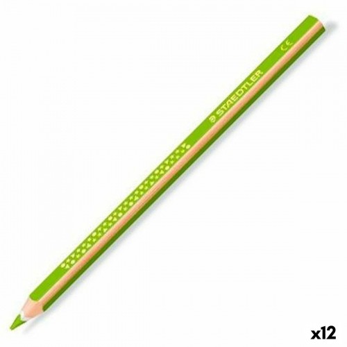 Colouring pencils Staedtler Jumbo Noris Light Green (12 Units) image 1