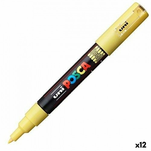 Marker pen/felt-tip pen POSCA PC-1M Yellow (6 Units) (12 Units) image 1