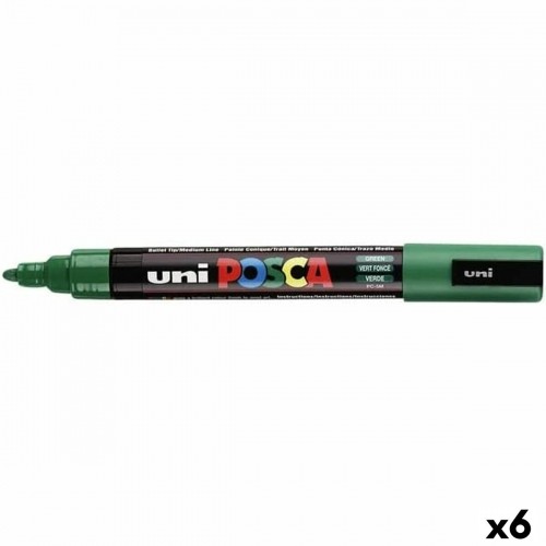 Marķieris POSCA PC-5M Zaļš 6 gb. image 1