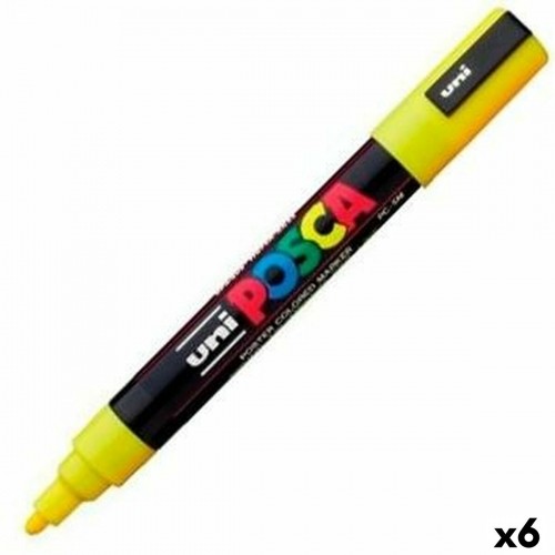 Marķieris POSCA PC-5M Brūns 6 gb. image 1