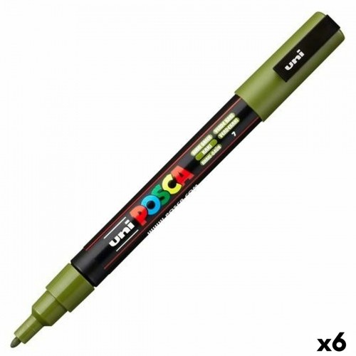 Маркер POSCA PC-3M Зеленый 6 штук image 1