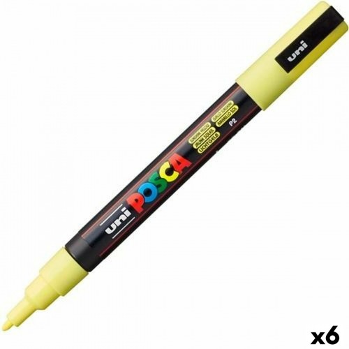 Marker POSCA PC-3ML Yellow (6 Units) image 1