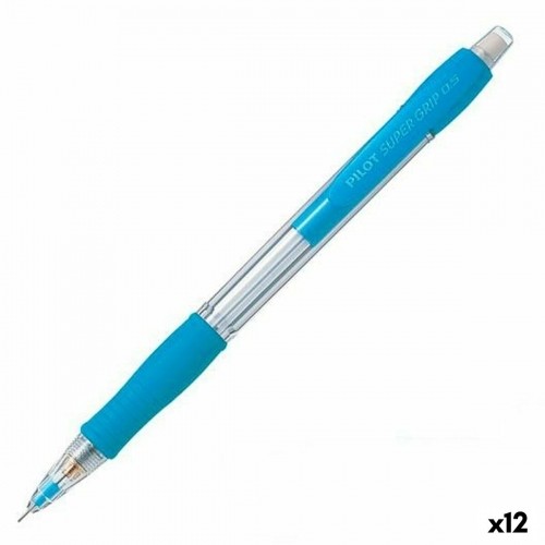 Pencil Lead Holder Pilot Super Grip Blue 0,5 mm (12 Units) image 1