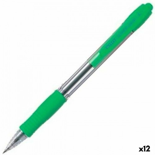 Pen Pilot Supergrip Light Green 0,4 mm (12 Units) image 1