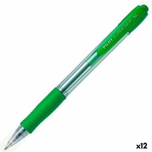 Pen Pilot Supergrip Green 0,4 mm (12 Units) image 1