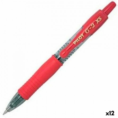 Pildspalva Roller Pilot G-2 XS Ievelkams Sarkans 0,4 mm (12 gb.) image 1