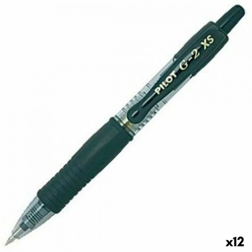 Roller Pen Pilot G-2 XS Retractable Black 0,4 mm (12 Units) image 1