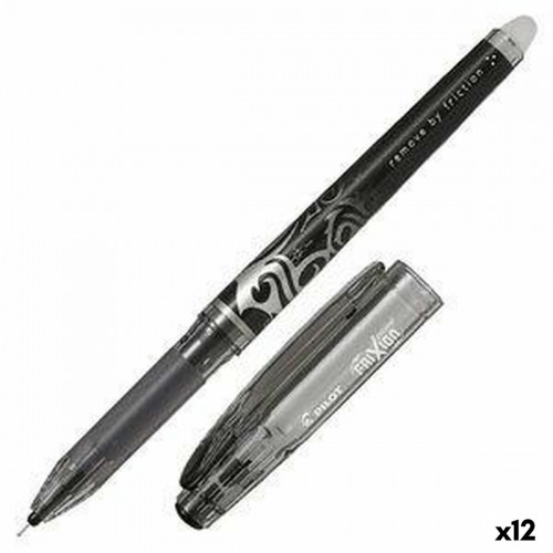 Liquid ink pen Pilot Frixion Point Erasable ink Black (12 Units) image 1