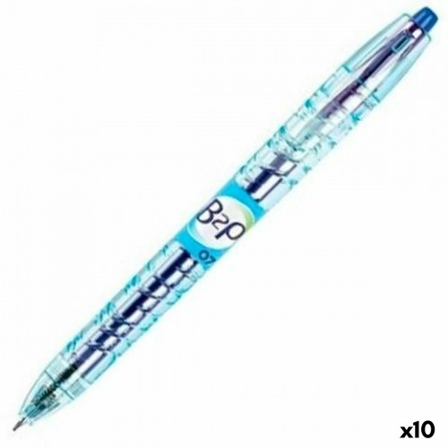 Gel pen Pilot B2P 07 Retractable Blue 0,4 mm (10 Units) image 1
