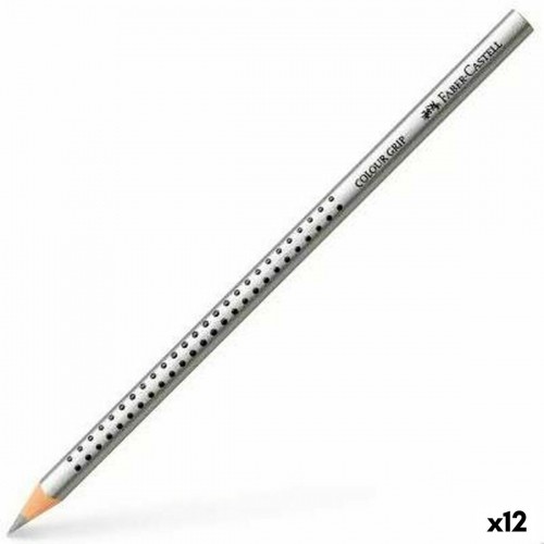 Цветные карандаши Faber-Castell Colour Grip Серебристый (12 штук) image 1