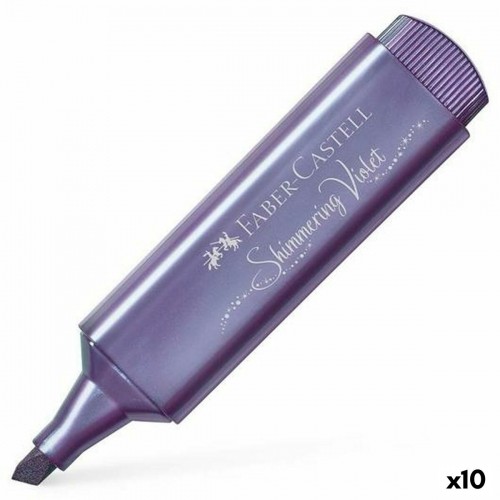 Fluorescent Marker Faber-Castell Textliner 46 Violet 10Units image 1