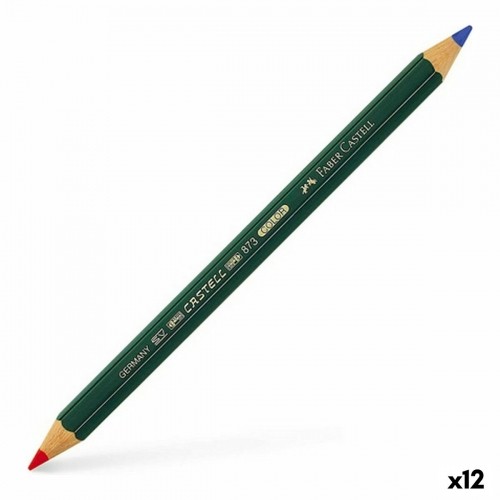 Zīmulis Faber-Castell 873 Color Sarkans Zils 4,3 mm (12 gb.) image 1