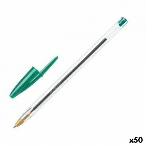Pildspalva Bic Cristal Oriģināls Zaļš 50 gb. image 1