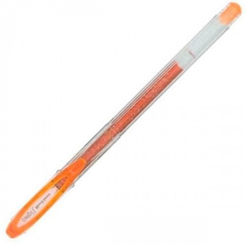 Liquid ink ballpoint pen Uni-Ball Sparkling UM-120SP Oranžs 12 gb. image 1