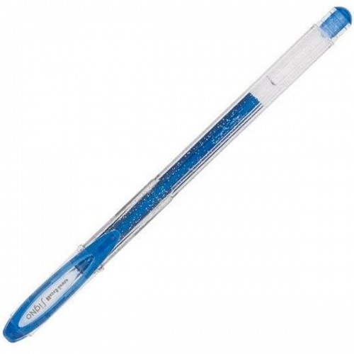 Liquid ink pen Uni-Ball Sparkling UM-120SP Blue 0,5 mm (12 Pieces) image 1
