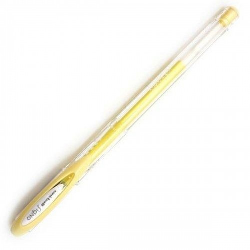 Liquid ink pen Uni-Ball Rollerball Signo Angelic Colour UM-120AC Yellow 0,45 mm (12 Pieces) image 1