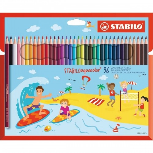 Акварельные цветные карандаши Stabilo Aquacolor Разноцветный 36 Предметы image 1