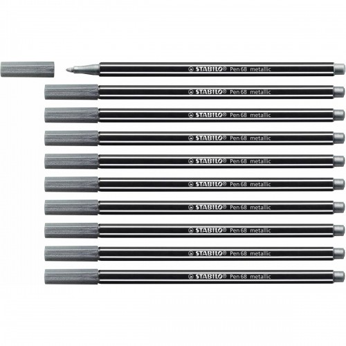 Felt-tip pens Stabilo Pen 68 metallic (10 Pieces) image 1