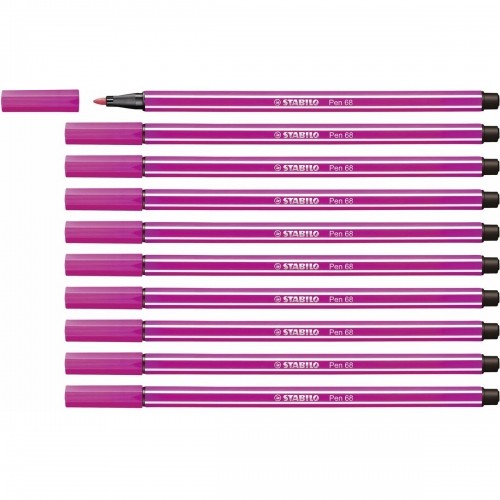 Felt-tip pens Stabilo Pen 68 Pink (10 Pieces) image 1