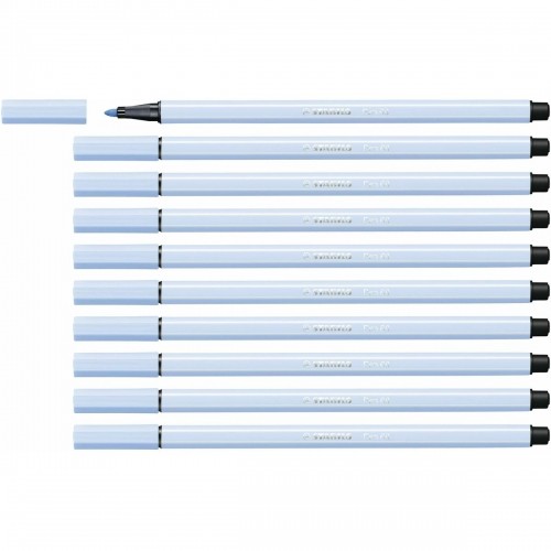Felt-tip pens Stabilo Pen 68 Blue (10 Pieces) image 1