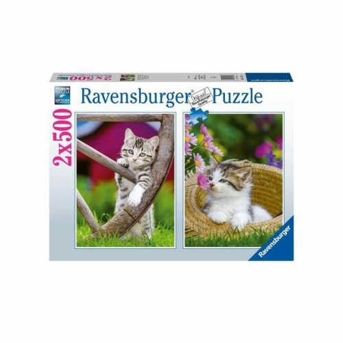Puzle un domino komplekts Ravensburger Kittens 2 x 500 Daudzums image 1