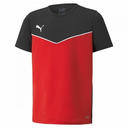 Child's Short Sleeve T-Shirt Puma individualRISE Red Black image 1