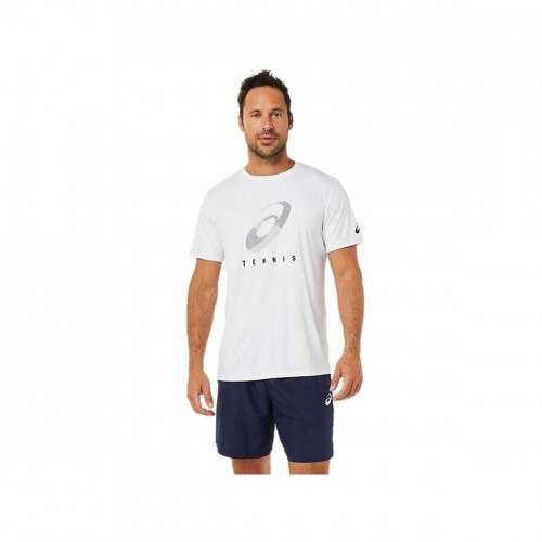 Футболка с коротким рукавом мужская Asics Court Spiral Tee Белый image 1