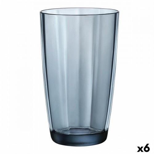 Glass Bormioli Rocco Pulsar Blue Glass (470 ml) (6 Units) image 1