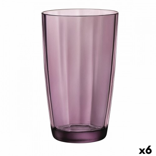 Glass Bormioli Rocco Pulsar Purple Glass (470 ml) (6 Units) image 1