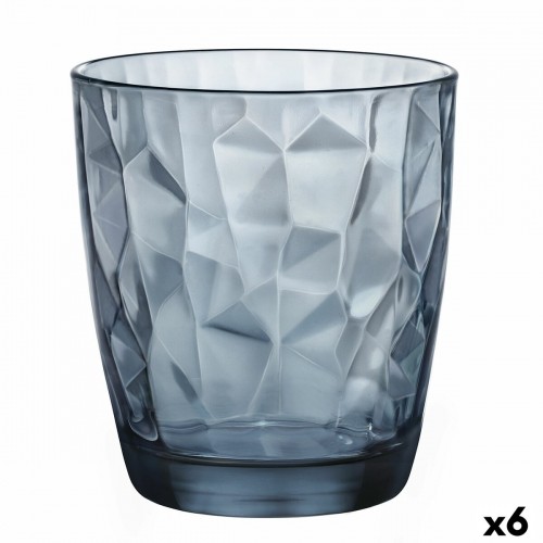 Glass Bormioli Rocco Diamond Blue Glass (390 ml) (6 Units) image 1