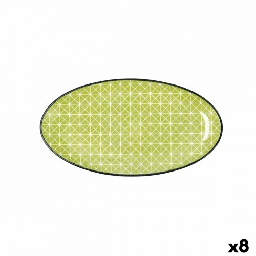 Snack tray Quid Pippa Oval Ceramic Multicolour (21 cm) (8 Units) image 1