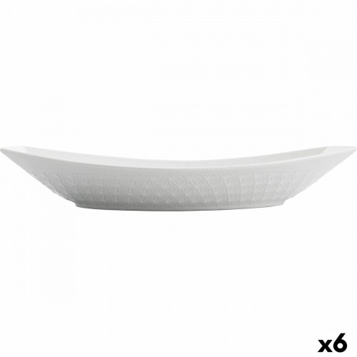 Поднос Quid Gastro Керамика Белый (30 x 14,5 x 6 cm) (6 штук) image 1