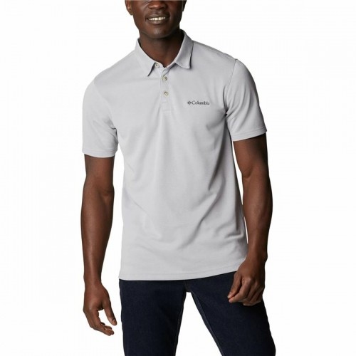 Men’s Short Sleeve Polo Shirt Columbia Nelson Point™ Grey image 1