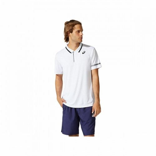 Vīriešu Polo ar Īsām Piedurknēm Asics Court Balts image 1